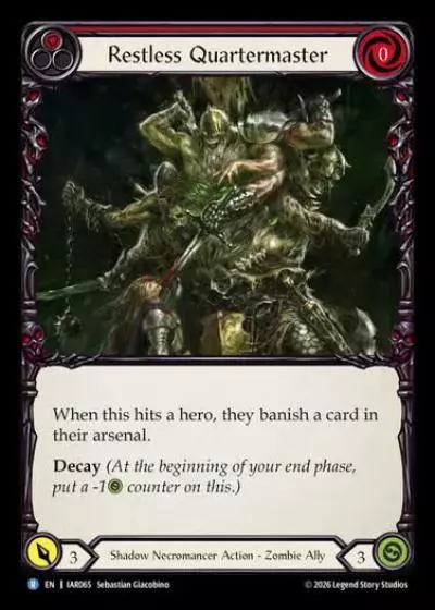 Restless Quartermaster IAR065 - Usurp the Shadow Throne - Flesh and blood card