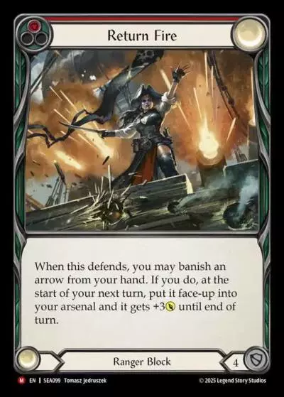 Return Fire RED SEA099 - High Seas - Flesh and blood card