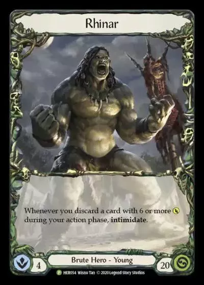 Rhinar HER054-CF - Farewell - Welcome to Rathe - Flesh and blood card