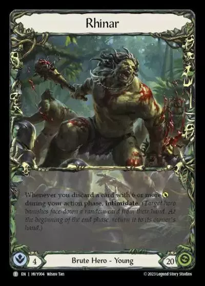Rhinar HVY004 - Heavy Hitters - Flesh and blood card