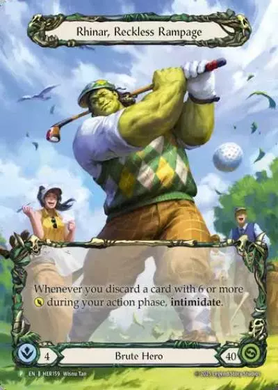 Rhinar, Reckless Rampage HER159-RF - World Championship - 2025 - Flesh and blood card