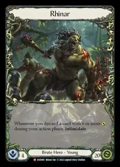 Rhinar RVD001-CF - Classic Battles: Rhinar vs Dorinthea - Flesh and blood card