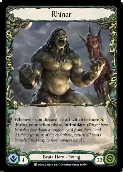 Rhinar U-WTR002 - Welcome to Rathe - Unlimited - Flesh and blood card