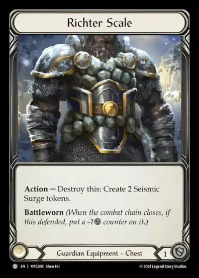 Richter Scale MPG006 - Mastery Pack Guardian - Flesh and blood card