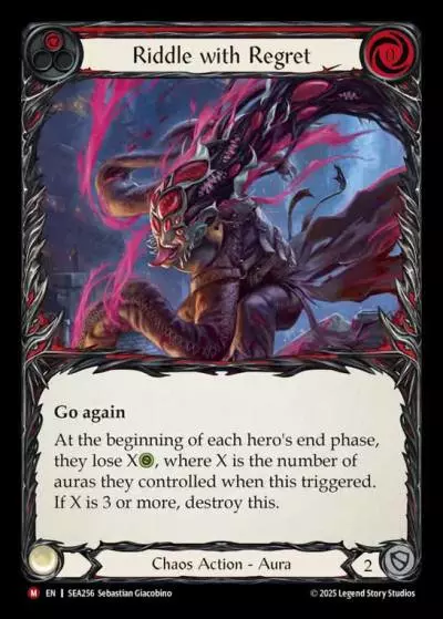 Riddle with Regret RED SEA256 - High Seas - Flesh and blood card