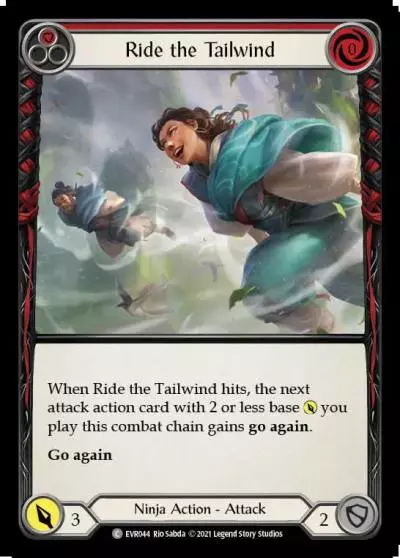 Ride the Tailwind RED EVR044 - Everfest - Flesh and blood card
