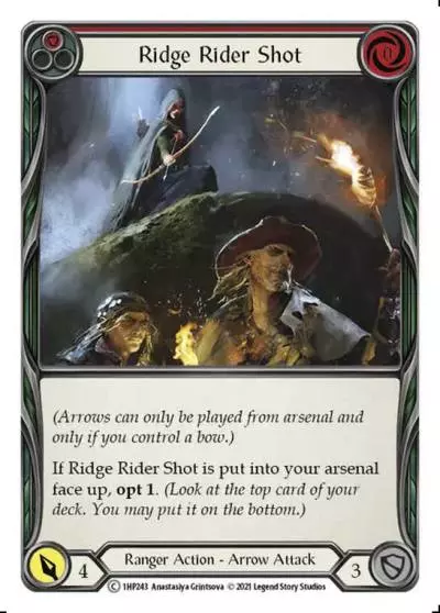 Ridge Rider Shot RED 1HP243 - History Pack 1 - Flesh and blood card