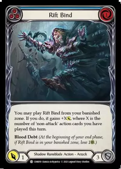 Rift Bind BLUE CHN019 - Chane - Blitz Deck - Flesh and blood card