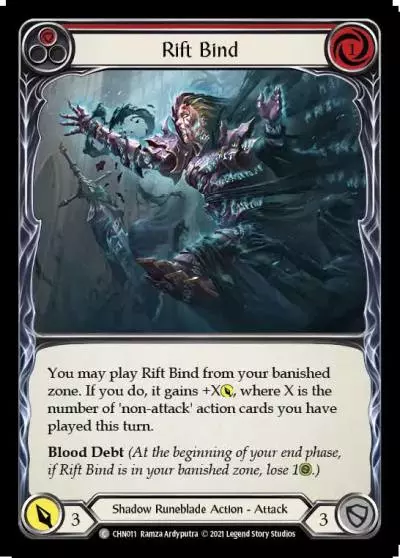 Rift Bind RED CHN011 - Chane - Blitz Deck - Flesh and blood card