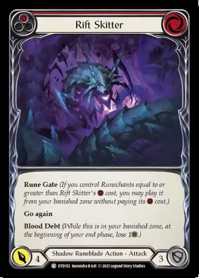 Rift Skitter RED DTD152 - Dusk till Dawn - Flesh and blood card