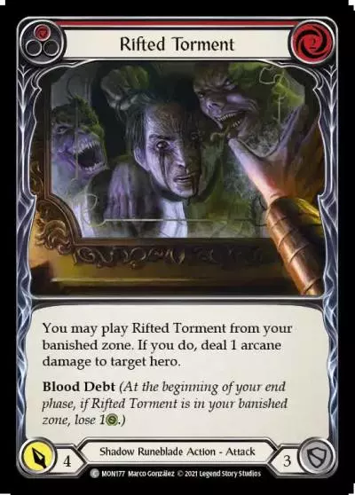 Rifted Torment RED MON177 - Monarch - Flesh and blood card