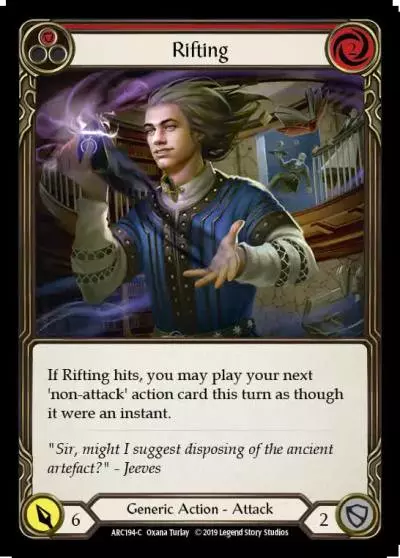 Rifting RED ARC194 - Arcane Rising - Flesh and blood card