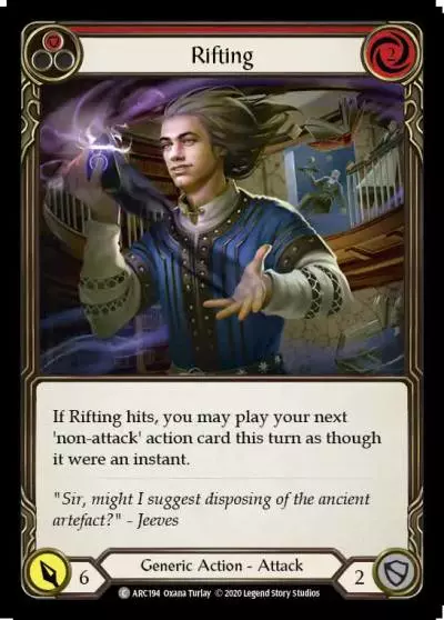 Rifting RED U-ARC194-RF - Arcane Rising - Unlimited - Flesh and blood card