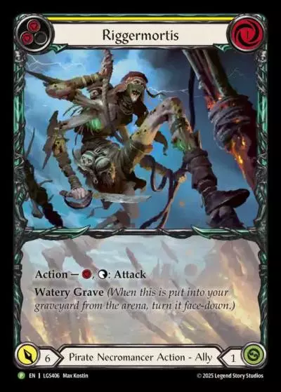 Riggermortis YELLOW LGS406-RF - World Premiere - High Seas - Flesh and blood card