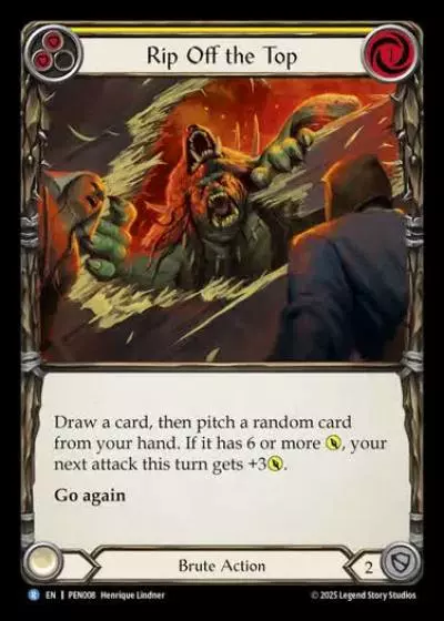 Rip Off the Top PEN008 - Compendium of Rathe - Flesh and blood card
