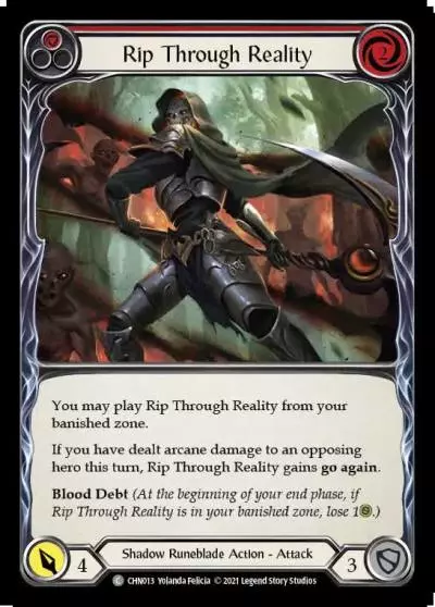 Rip Through Reality RED CHN013 - Chane - Blitz Deck - Flesh and blood card