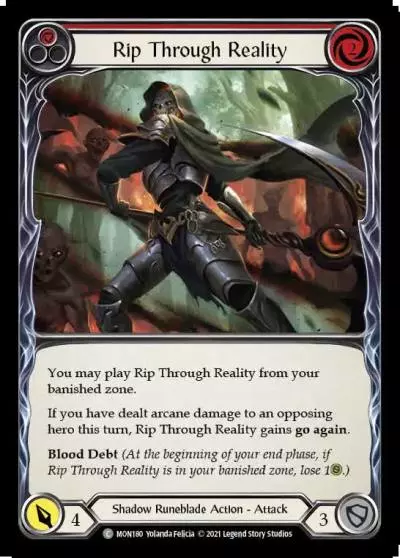 Rip Through Reality RED MON180 - Monarch - Flesh and blood card
