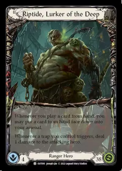 Riptide, Lurker of the Deep OUT091 - Outsiders - Flesh and blood card