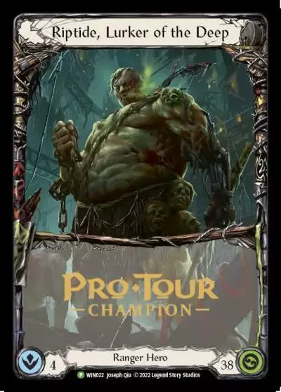 Riptide, Lurker of the Deep WIN022-CF - Pro Tour Champion Cards - Outsiders - Flesh and blood card