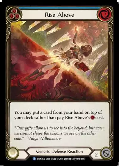 Rise Above BLUE MON259 - Monarch - Flesh and blood card
