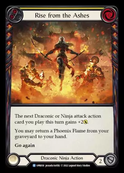 Rise from the Ashes YELLOW UPR058 - Uprising - Flesh and blood card