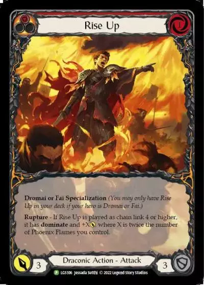 Rise Up RED LGS106-RF - Armory - Season 7 - Flesh and blood card