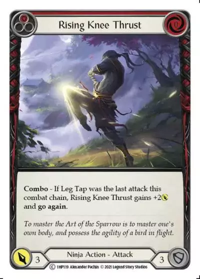 Rising Knee Thrust RED 1HP119 - History Pack 1 - Flesh and blood card