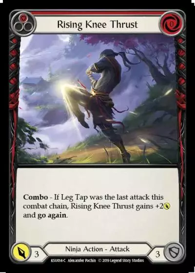 Rising Knee Thrust RED KSU014 - Katsu, the Wanderer - Hero Deck - Flesh and blood card