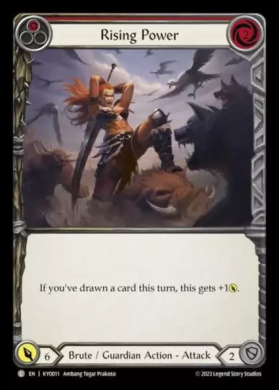 Rising Power RED KYO011 - Kayo - Heavy Hitters Blitz Deck - Flesh and blood card