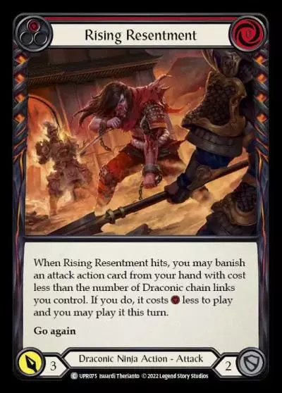 Rising Resentment RED UPR075 - Uprising - Flesh and blood card