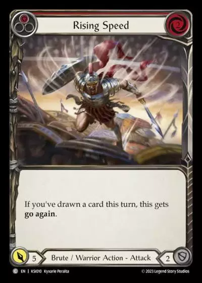Rising Speed RED KSI010 - Kassai - Heavy Hitters Blitz Deck - Flesh and blood card
