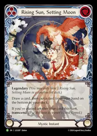 Rising Sun, Setting Moon BLUE LGS287-RF - Buy-a-Box - Part the Mistveil - Flesh and blood card