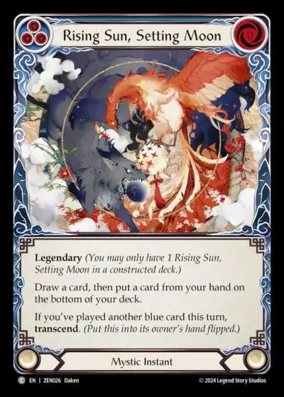 Rising Sun, Setting Moon BLUE ZEN026 - Zen - Blitz Deck - Flesh and blood card
