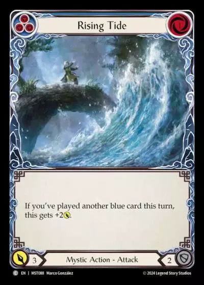 Rising Tide BLUE MST088 - Part the Mistveil - Flesh and blood card