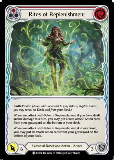 Rites of Replenishment RED BRI010 - Briar - Blitz Deck - Flesh and blood card