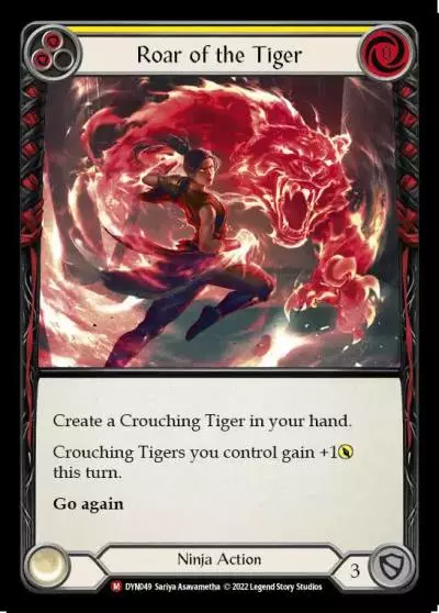 Roar of the Tiger YELLOW DYN049 - Dynasty - Flesh and blood card