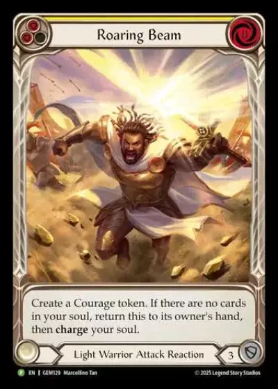 Roaring Beam GEM129 - GEM - Pack 4 - Flesh and blood card