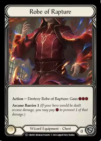 Robe of Rapture 1HK004 - Kano - Blitz Deck - Flesh and blood card
