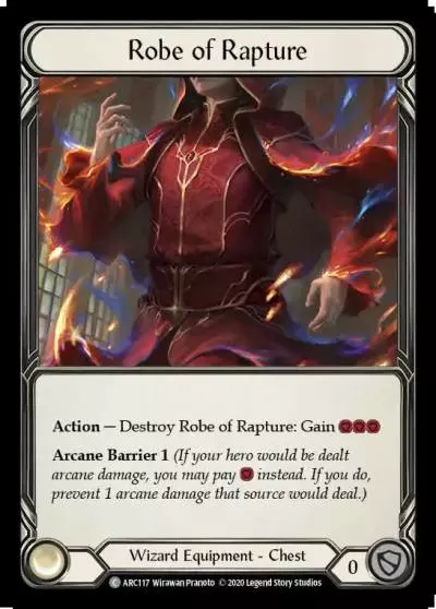 Robe of Rapture U-ARC117-RF - Arcane Rising - Unlimited - Flesh and blood card