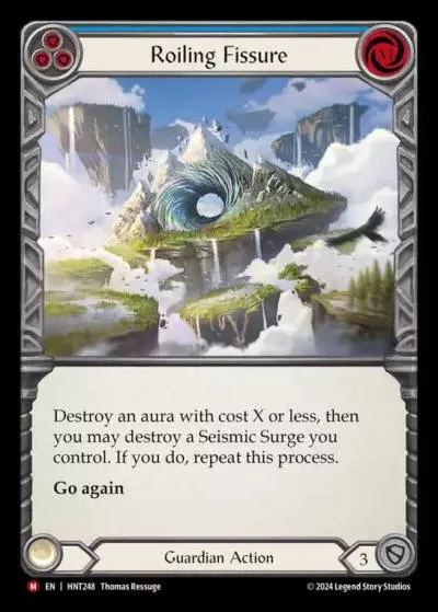 Roiling Fissure BLUE HNT248 - The Hunted - Flesh and blood card