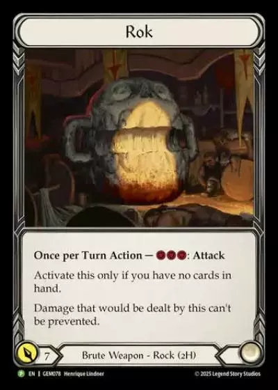 Rok GEM078 - GEM - Pack 3 - Flesh and blood card