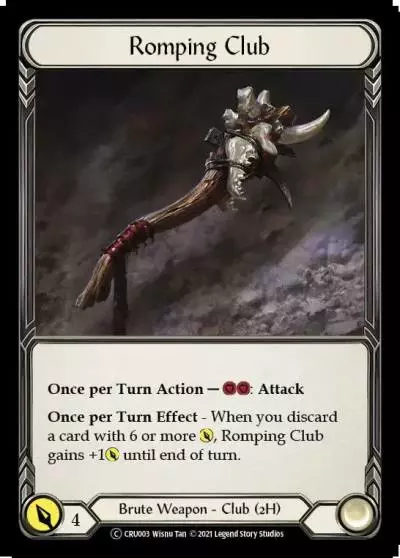 Romping Club U-CRU003-RF - Crucible of War - Unlimited - Flesh and blood card