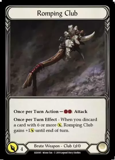 Romping Club XXX005 - Organized Play Support - Limited Calling 2019 - Flesh and blood card