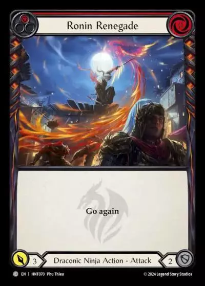Ronin Renegade RED HNT070 - The Hunted - Flesh and blood card