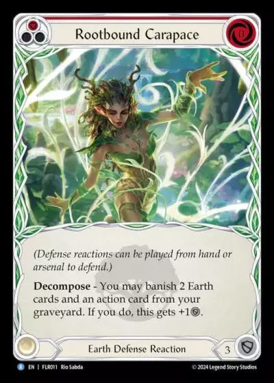 Rootbound Carapace RED FLR011 - Rosetta Blitz Deck - Florian - Flesh and blood card