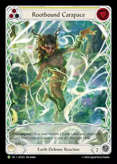 Rootbound Carapace YELLOW LGS353-RF - Armory - Season 14 Florian - Flesh and blood card
