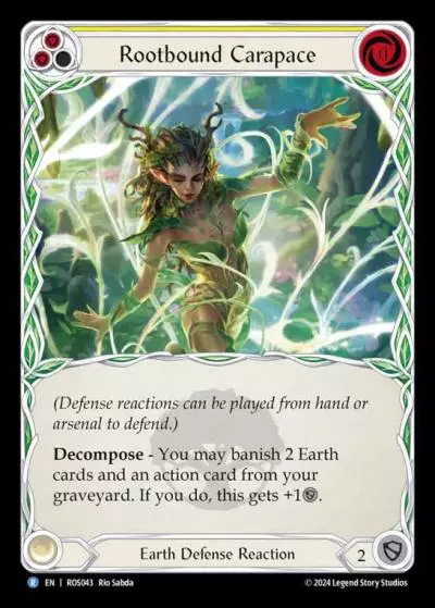 Rootbound Carapace YELLOW ROS043 - Rosetta - Flesh and blood card