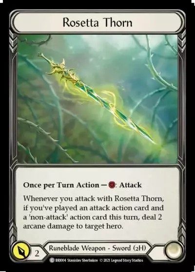 Rosetta Thorn BRI004 - Briar - Blitz Deck - Flesh and blood card