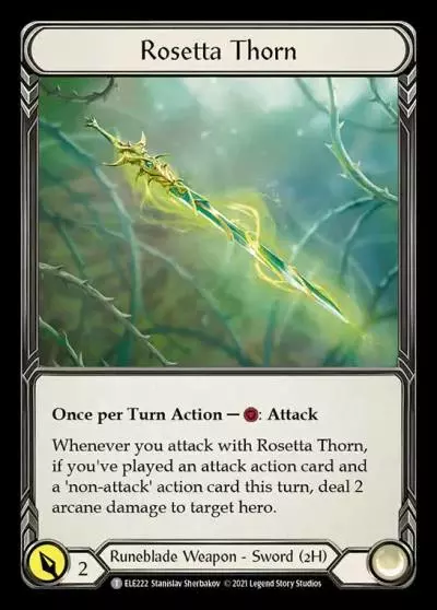 Rosetta Thorn ELE222 - Tales of Aria - Flesh and blood card