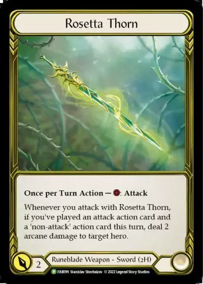 Rosetta Thorn FAB099-GF - ProQuest - Season 3 - Flesh and blood card